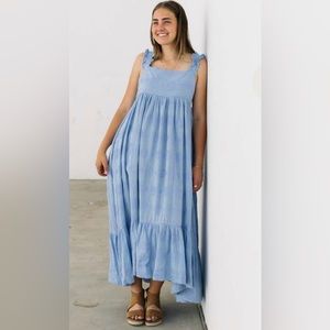 Miou amuse blue maxi dress. New with tags. Super cute